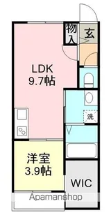 ディアコートⅢ【207号室】の間取り