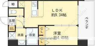 プレジオ都島ASIAN【5階】の間取り
