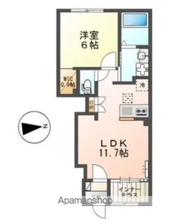 セラヴィ【1階】の間取り
