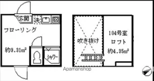 エース鷺宮【1階】の間取り