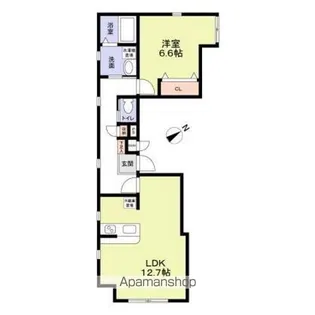 ASAKUSA ONE【1階】の間取り