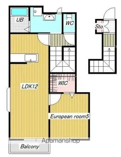 ベルリード若葉台【2階】の間取り