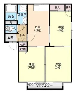 ファミーユ平林【1階】の間取り