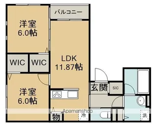LUCE B棟【1階】の間取り