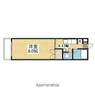 ビルド高岡【105.号室】の間取り