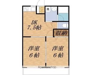 マイティプラザⅢ【201号室】の間取り
