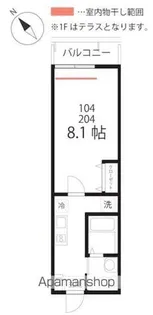 ハーミットクラブハウス弘明寺Ⅱ(仮)【2階】の間取り