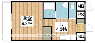 コンコース東堀【502号室】の間取り