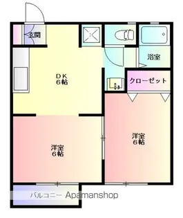 メンバーズタウン月町A【203号室】の間取り