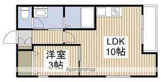 L COLLECTION 上大川前【202号室】の間取り