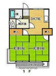 コーポラスサクライ【101号室】の間取り