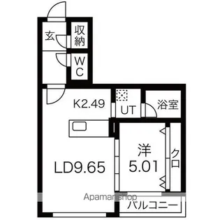 リベッキオ豊平公園(Libeccio豊平公園)【3階】の間取り