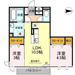 ブレインゾーン【2階】の間取り