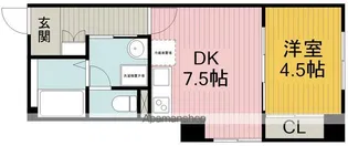 フィユフラッツ豊中末広町【1階】の間取り