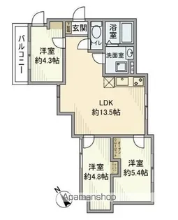 第一アパート【3階】の間取り