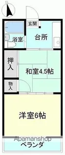 スパサイド石川【205号室】の間取り