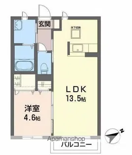シャーメゾンカルテット【203号室】の間取り