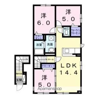 リアン【2階】の間取り