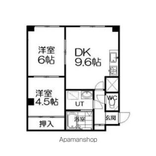 クラウディア厚別B【303号室】の間取り