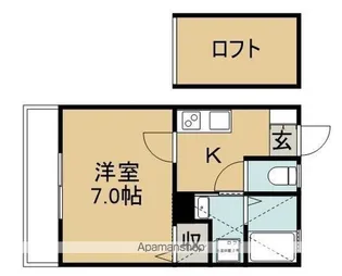 グランド成田東【202号室】の間取り