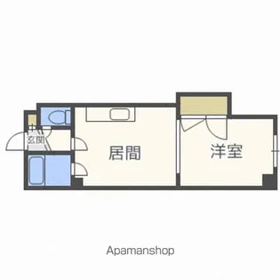 地下鉄環状通東ビル【306号室】の間取り