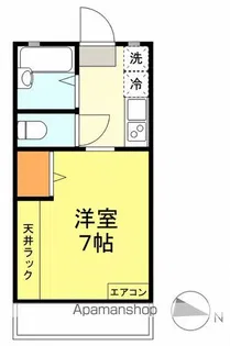 ヴィラ一の宮【106号室】の間取り