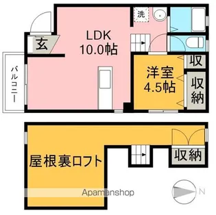 シーズ【2階】の間取り