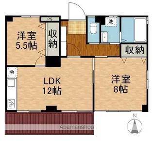 レジデンスKURASAWA【1階】の間取り