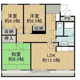 ラ・ファミーユ【101号室】の間取り