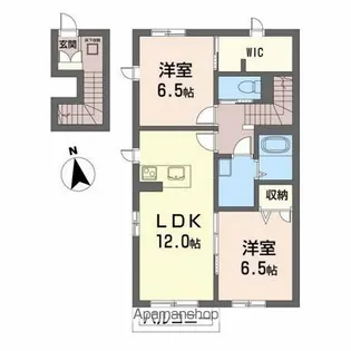 ルミエールテラスKZ【2階】の間取り