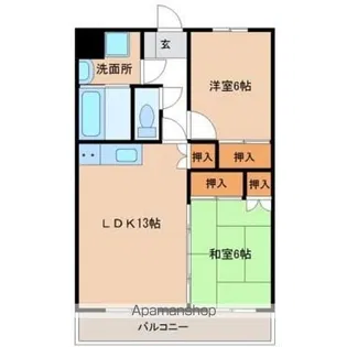サンライズ吉村Ⅰ【303号室】の間取り