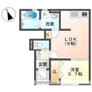 リーブルファイン領下2【1階】の間取り