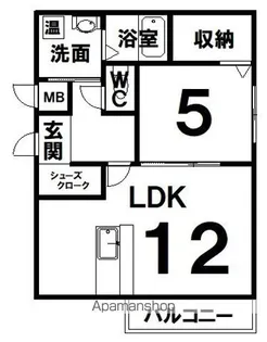 アラモード【402号室】の間取り