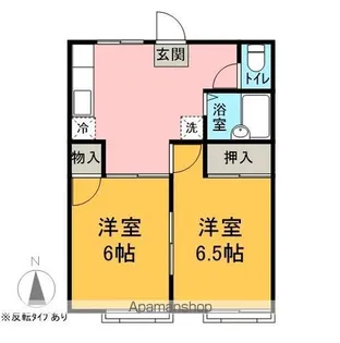 シティ若宮【103号室】の間取り