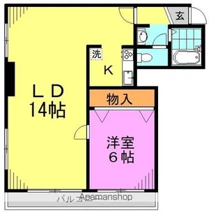ロイヤルコンドミニアム堀田【3階】の間取り