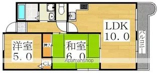 レグルス我孫子【509*号室】の間取り