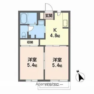 スターハウス【2階】の間取り