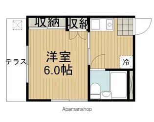 横川コーポ【101号室】の間取り