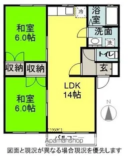 アプリシエートQ【201号室】の間取り