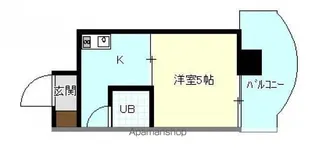 ハイネス江波【402号室号室】の間取り