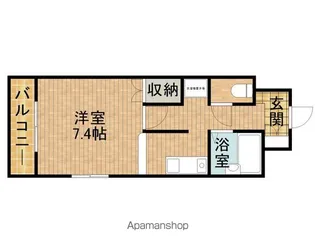 COZYCOURT野口【101号室】の間取り