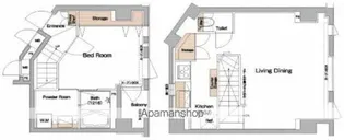 東京都渋谷区恵比寿2丁目【マンション】の間取り