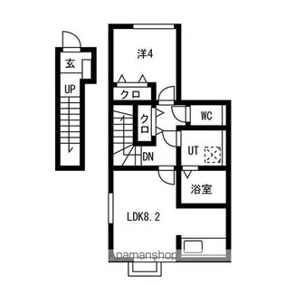 ブリランス(BRILLANZ)【203号室】の間取り