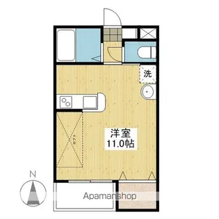 ネスト山越【101号室】の間取り
