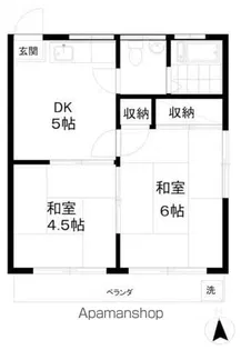 第三御殿山荘【2階】の間取り