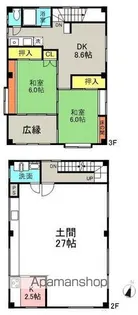 福島県いわき市平字北目町【一戸建】の間取り