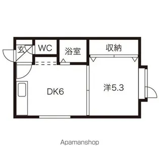 ピクシー元町【203号室】の間取り
