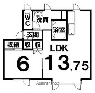 鈴木マンションC棟【2階】の間取り