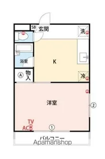 第2秋葉ビル【308号室】の間取り