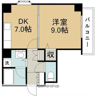 ベルソーレ木ノ下【6階】の間取り